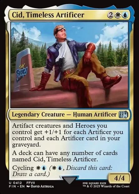 Cid, Timeless Artificer, Magic card FIN 412 — Final Fantasy set