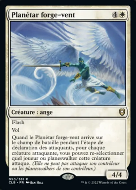 Planétar forge-vent, carte Magic CLB 50 — extension Commander Légendes : la bataille de la Porte de Baldur