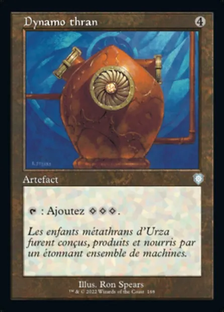 Dynamo thran, carte Magic BRC 168 — extension The Brothers' War Commander