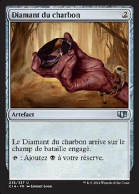 Diamant du charbon, carte Magic C14 235 — extension Commander 2014