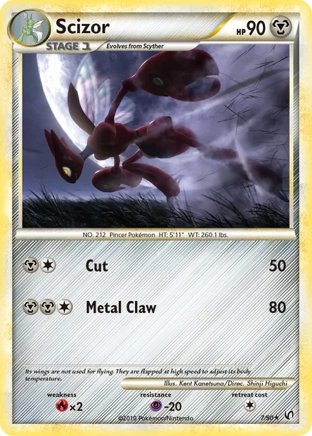 Scizor, Pokémon card UD 7 — Undaunted set