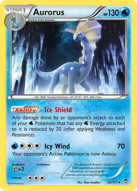 Aurorus, Pokémon card FFI 26 — Furious Fists set