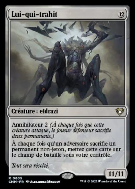 Lui-qui-trahit, carte Magic CMM 805 — extension Commander Masters