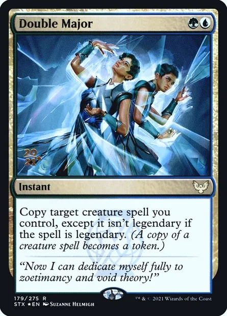 Double Major, Magic card PSTX 179s — Strixhaven: School of Mages Promos set