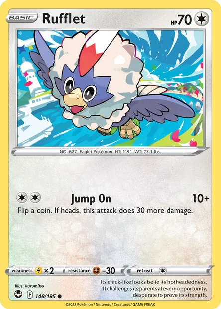 Rufflet, Pokémon card SIT 148 — Silver Tempest set