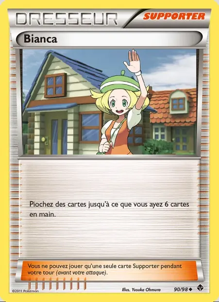 Bianca, carte Pokémon EPO 90 — extension Pouvoirs Émergents