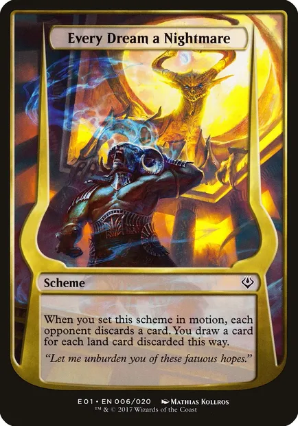 Every Dream a Nightmare, Magic card OE01 6★ — Archenemy: Nicol Bolas Schemes set