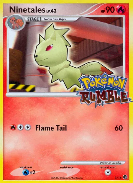 Feunard, carte Pokémon RM 3 — extension Pokémon Rumble