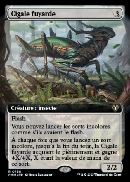 Cigale fuyarde, carte Magic CMM 750 — extension Commander Masters