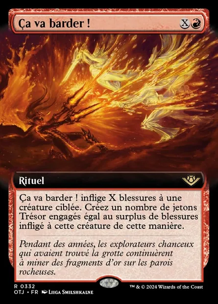 Ça va barder !, carte Magic OTJ 332 — extension Outlaws of Thunder Junction