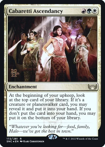 Cabaretti Ascendancy, Magic card PSNC 172s — Streets of New Capenna Promos set