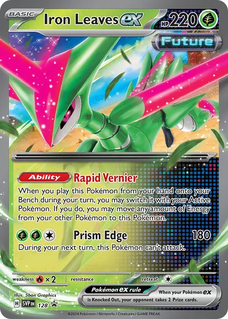 Iron Leaves ex, Pokémon card PR-SV 128 — SVP Black Star Promos set