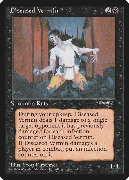 Diseased Vermin, Magic card ALL 46 — Alliances set