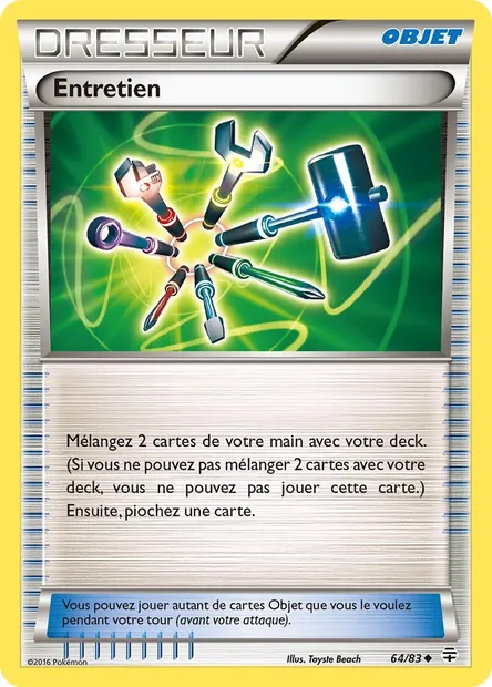 Entretien, carte Pokémon GEN 64 — extension Générations