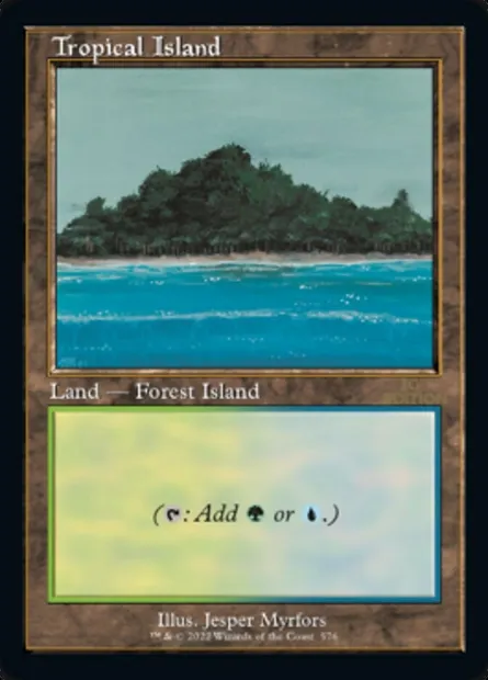 Tropical Island, Magic card 30A 576 — 30th Anniversary Edition set
