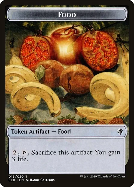 Food, Magic card TELD 16 — Throne of Eldraine Tokens set