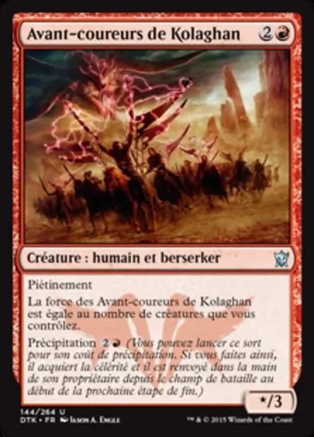 Avant-coureurs de Kolaghan, carte Magic DTK 144 — extension Les Dragons de Tarkir
