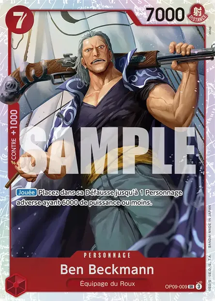 Ben Beckmann, carte One Piece OP09-009 — extension LES NOUVEAUX EMPEREURS