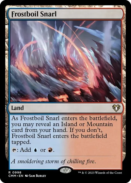 Frostboil Snarl, Magic card CMM 998 — Commander Masters set
