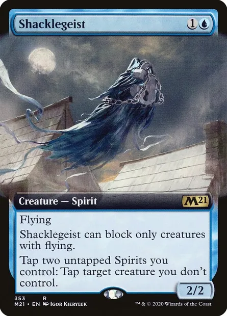 Shacklegeist, Magic card M21 353 — Core Set 2021 set