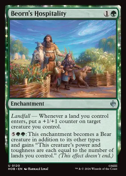 Beorn's Hospitality, Magic card HOB 120 — The Hobbit set