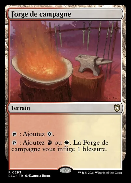 Forge de campagne, carte Magic BLC 293 — extension Bloomburrow Commander