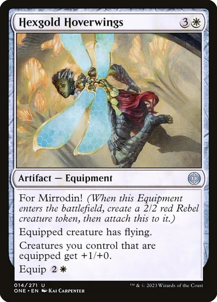 Hexgold Hoverwings, Magic card ONE 14 — Phyrexia: All Will Be One set