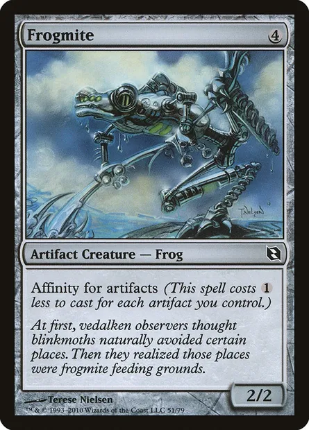 Frogmite, Magic card DDF 51 — Duel Decks: Elspeth vs. Tezzeret set