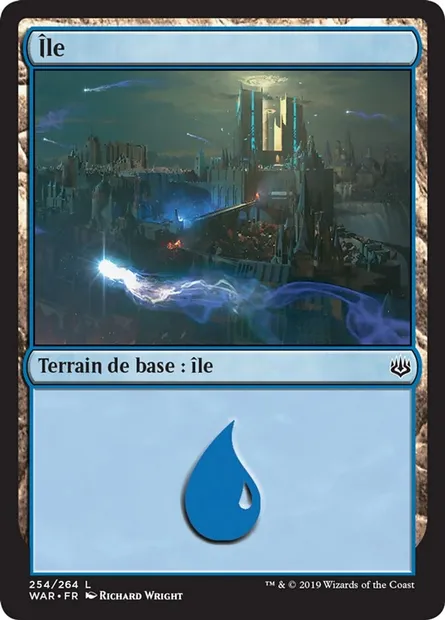 Île, carte Magic WAR 254 — extension La guerre des Planeswalkers