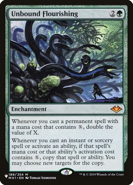 Unbound Flourishing, Magic card PLST MH1-189 — The List set