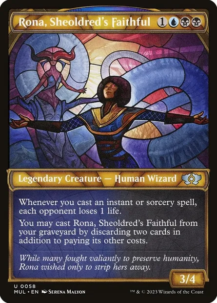 Rona, Sheoldred's Faithful, Magic card MUL 58 — Multiverse Legends set