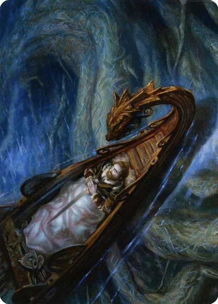 Funeral Longboat // Funeral Longboat, Magic card AKHM 68 — Kaldheim Art Series set