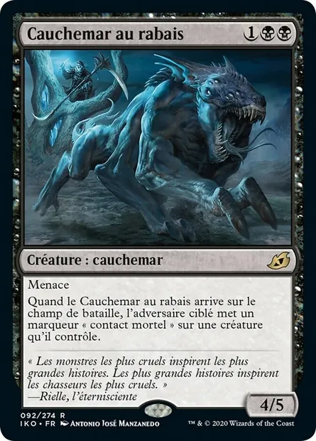 Cauchemar au rabais, carte Magic IKO 92 — extension Ikoria: Lair of Behemoths