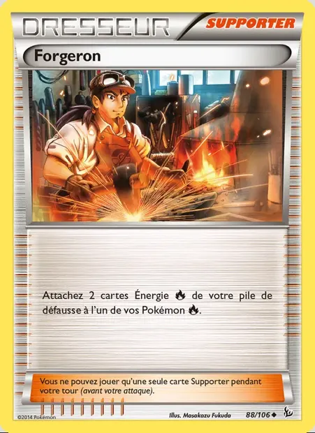 Forgeron, carte Pokémon FLF 88 — extension Étincelles