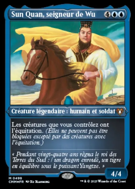 Sun Quan, seigneur de Wu, carte Magic CMM 498 — extension Commander Masters