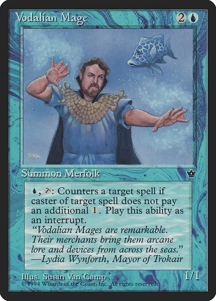 Vodalian Mage, carte Magic FEM 30a — extension Fallen Empires