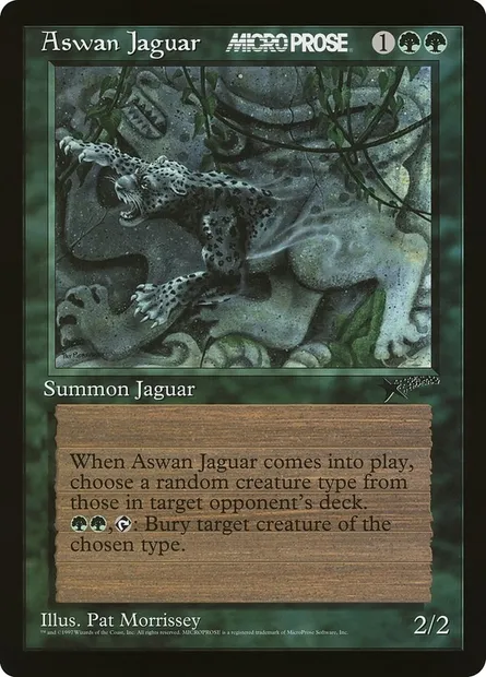 Aswan Jaguar, Magic card PMIC 1 — MicroProse Promos set