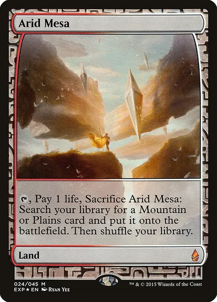 Arid Mesa, Magic card EXP 24 — Zendikar Expeditions set