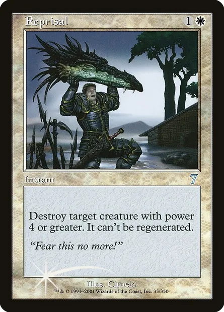 Reprisal, Magic card 7ED 33★ — Seventh Edition set