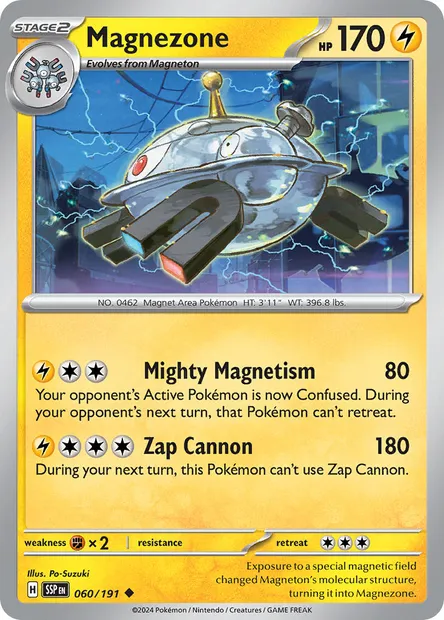 Magnezone, Pokémon card SSP 060 — Surging Sparks set