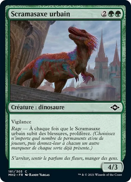 Scramasaxe urbain, carte Magic MH2 181 — extension Horizons du Modern 2