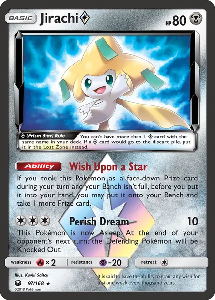 Jirachi ◇, Pokémon card CES 97 — Celestial Storm set