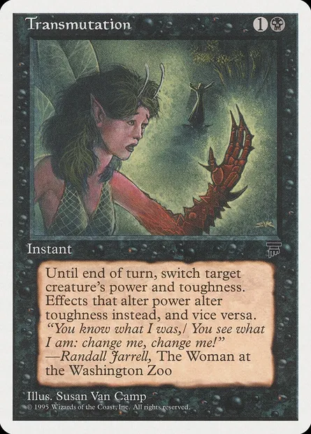 Transmutation, carte Magic CHR 40 — extension Chronicles