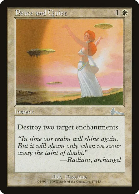 Calme et volupté, carte Magic ULG 17 — extension Héritage d'Urza