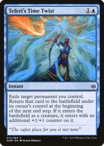 Teferi's Time Twist, Magic card WAR 72 — War of the Spark set