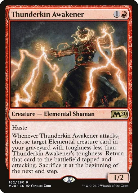 Thunderkin Awakener, Magic card M20 162 — Core Set 2020 set
