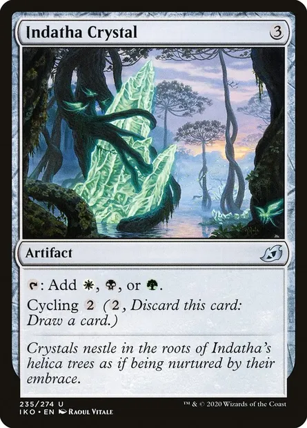 Indatha Crystal, Magic card IKO 235 — Ikoria: Lair of Behemoths set