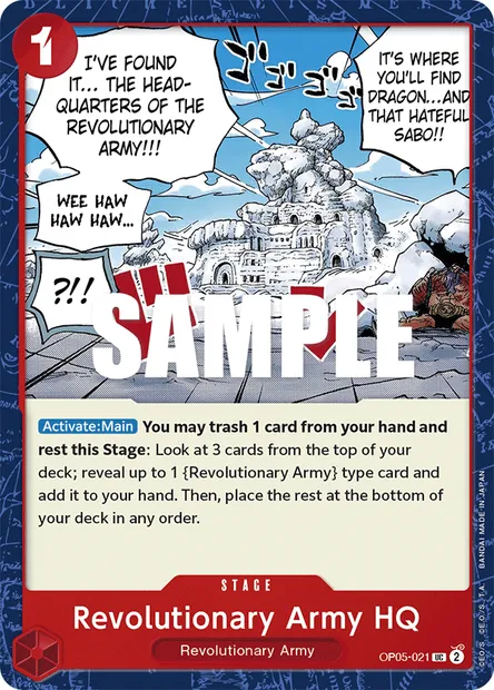 Quartier général de l'Armée révolutionnaire, carte One Piece OP05-021 — extension AWAKENING OF THE NEW ERA
