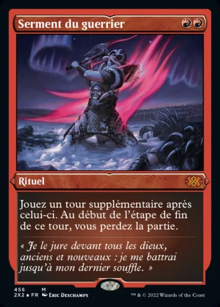 Serment du guerrier, carte Magic 2X2 456 — extension Double Masters 2022