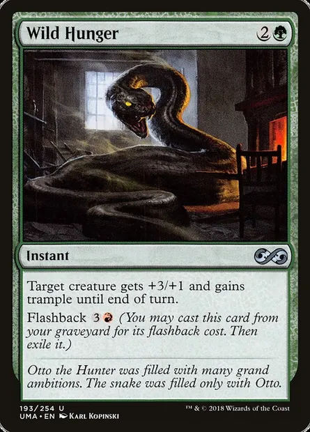 Wild Hunger, Magic card UMA 193 — Ultimate Masters set